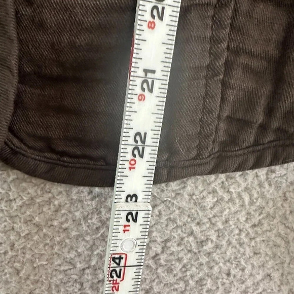 Sfera Jacket Womens Size Small Brown Safari Coat Textured Button Front Front Tie - Picture 4 of 16